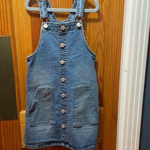 Girls overall dress.